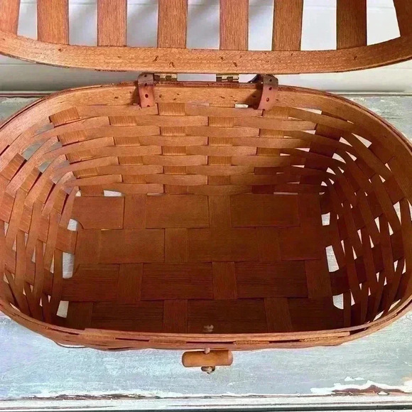 BICYCLE PET BASKET PETERBORO BASKET CO. 150 YEAR ANNIVERSARY RARE - Picture 7 of 10